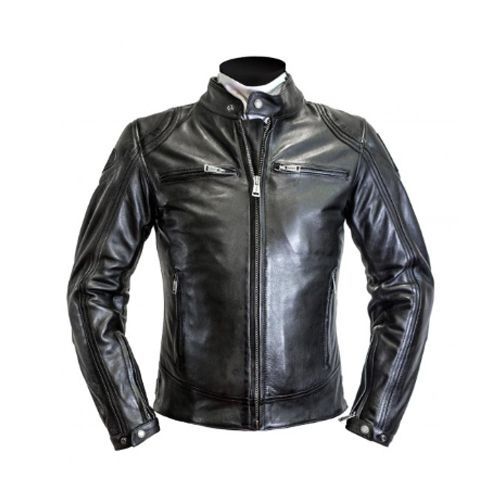 Helstons Modelo Rag Black Black Leather Motorcycle Jacket S