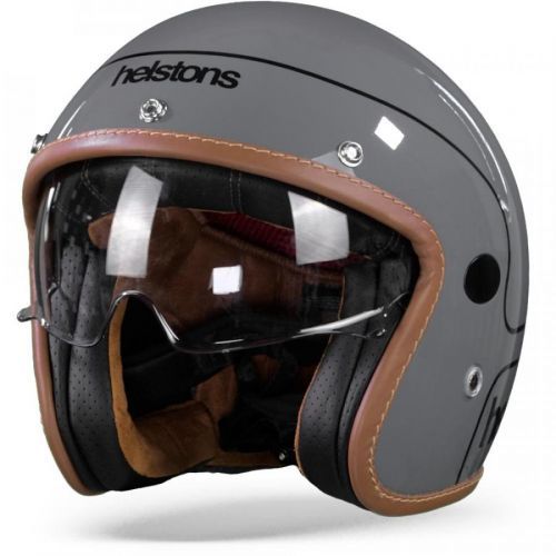 Helstons Corporate Carbon Fiber Grey Jet Helmet S
