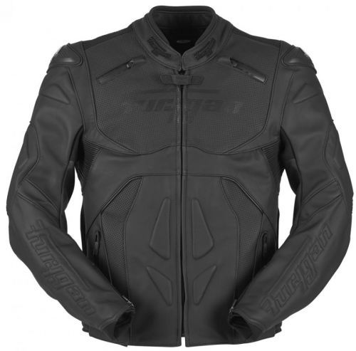 Furygan Ghost Black Leather Motorcycle Jacket M