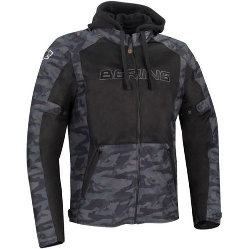 Bering Spirit Black Camo Textile Motorcycle Jacket L