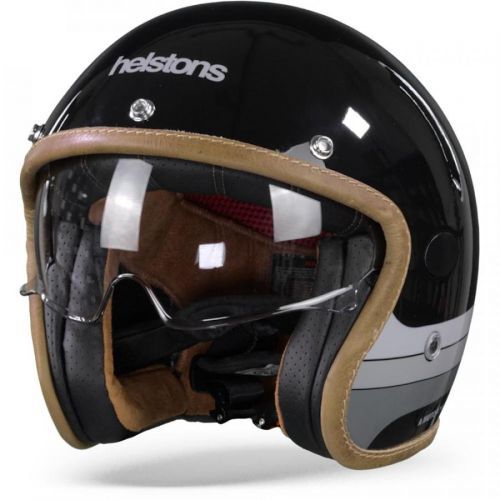Helstons Mora Carbon Fiber Black Jet Helmet S