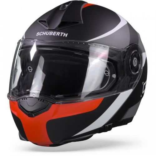 Schuberth C3 Pro Sestante Black Red Modular Helmet S