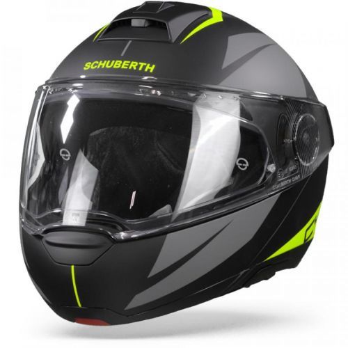 Schuberth C4 Pro Merak Black Yellow Modular Helmet S