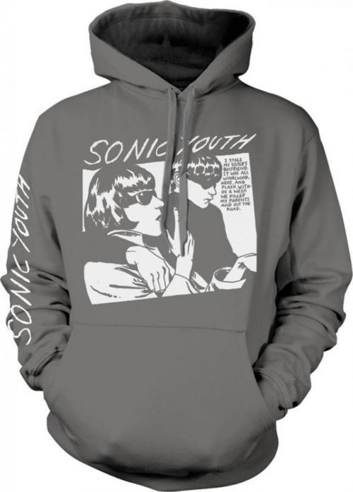 Sonic Youth Goo Album Cover Grey Hooded Sweatshirt XXL