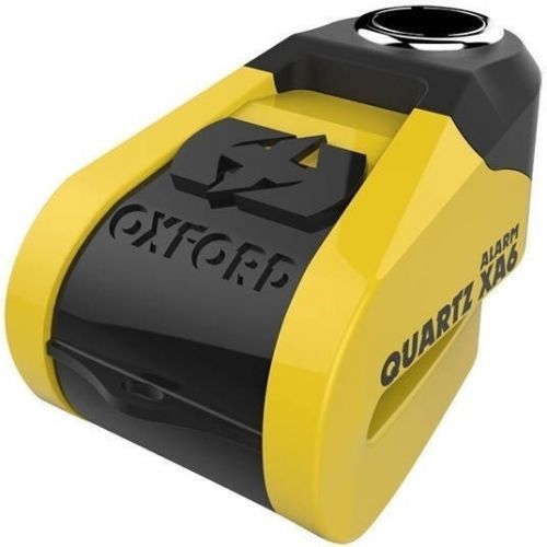 Oxford Quartz Alarm XA6 disc lock (6mm pin) Yellow/Black
