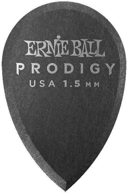 Ernie Ball Prodigy Pick 1.5 mm Black Teardrop 6-Pack