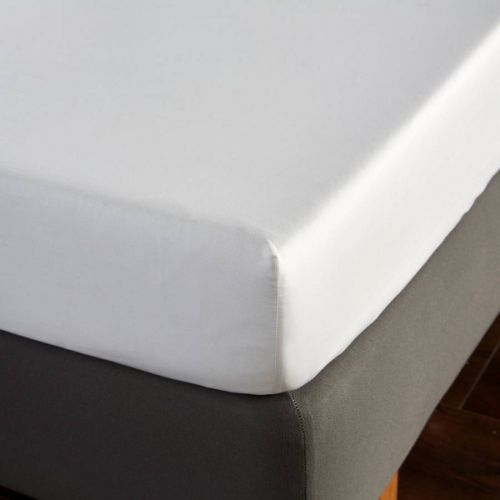 400TC King Fitted Sheet White