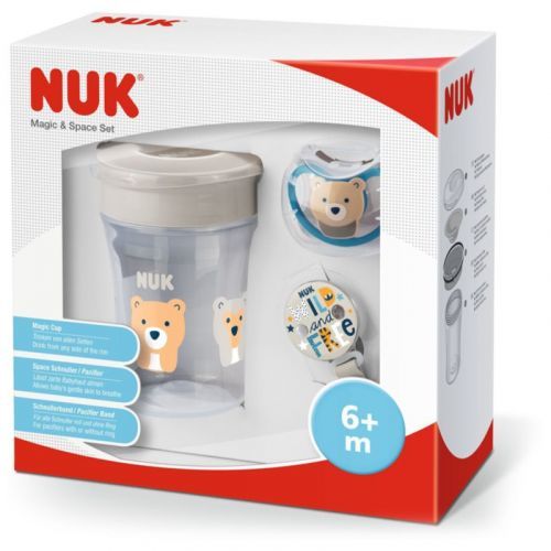 NUK Magic Cup & Space Set Gift Set for Kids Girl