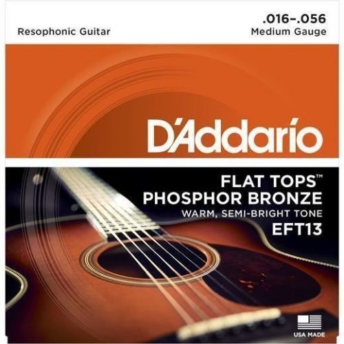 D'Addario EFT 13 Flat Tops Resophonic Strings