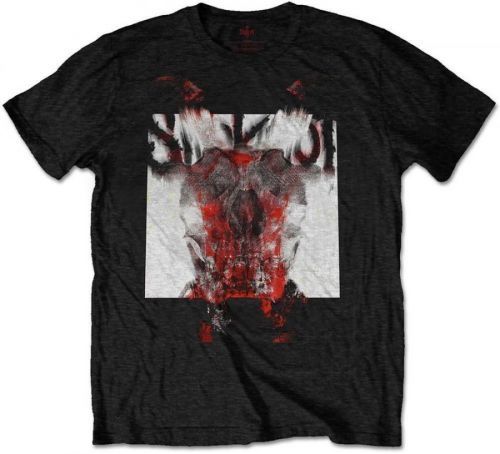 Slipknot Unisex Tee Devil Single - Logo Blur (Back Print) L