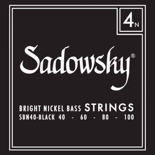 Sadowsky Black Label Bass String Set - 4 String Nickel 40-100