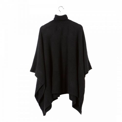 Black Cashmere Poncho