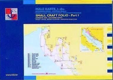 HHI Male Karte Jadransko More - Small Craft Folio Adriatic Sea Eastern Coast Part 1
