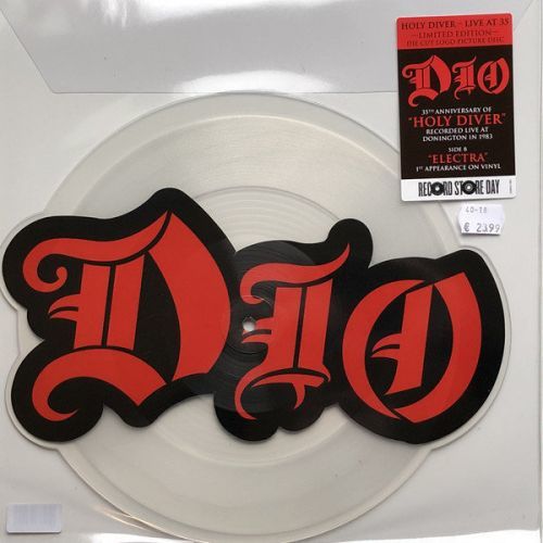 Dio Rsd - Holy Diver Live B/W Electra (Die Cut Logo)