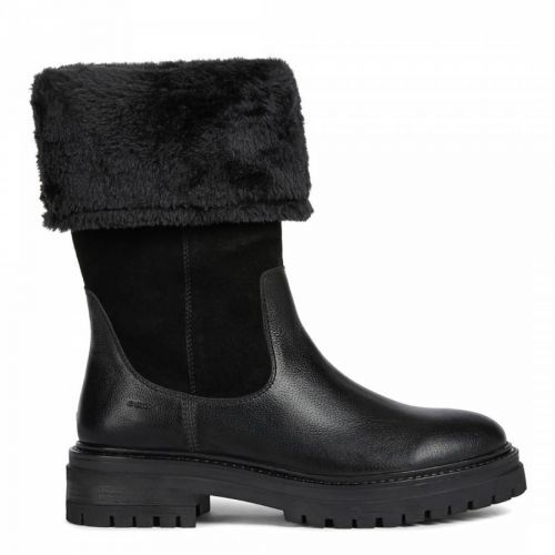 Black Iridea Faux Fur Boots