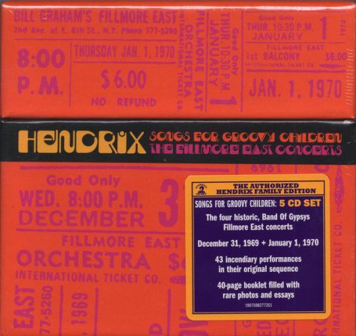 Jimi Hendrix Songs For Groovy Children: The Fillmore East Concerts (5 CD Box Set)