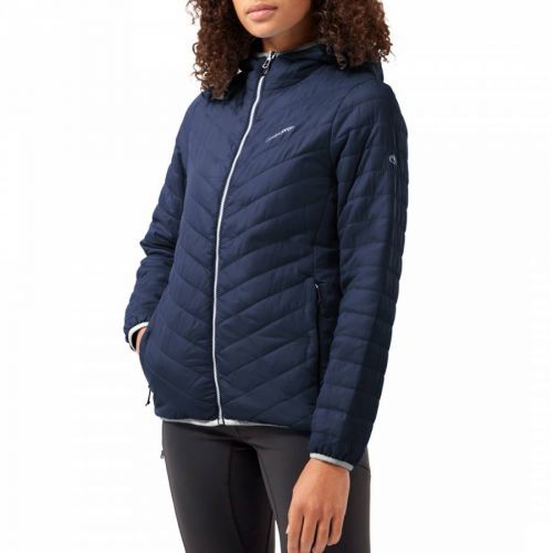 Navy Padded Hooded Jacket