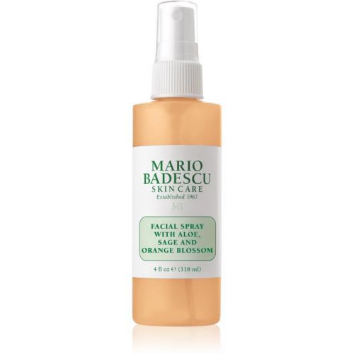 Mario Badescu Facial Spray with Aloe, Sage and Orange Blossom Energising Moisturising Mist 59 ml