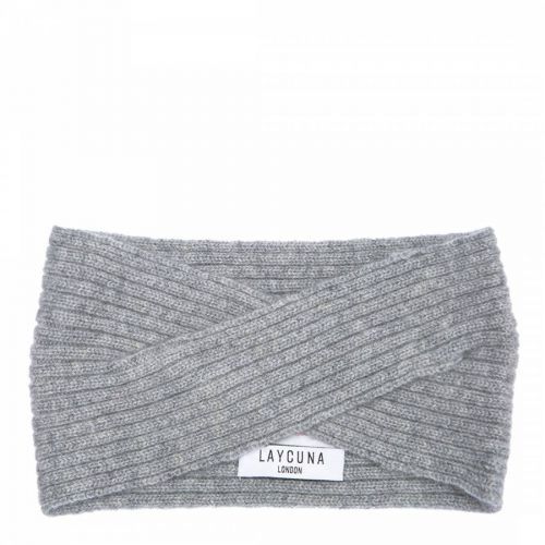 Grey Cashmere Twist Headband