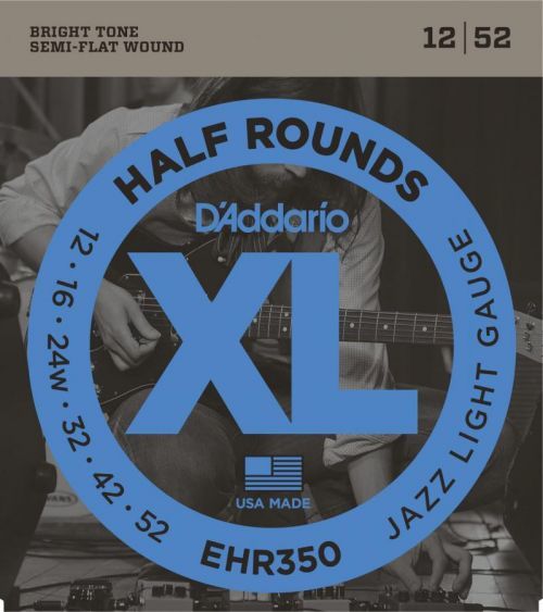 D'Addario EHR 350 half round, jazz light