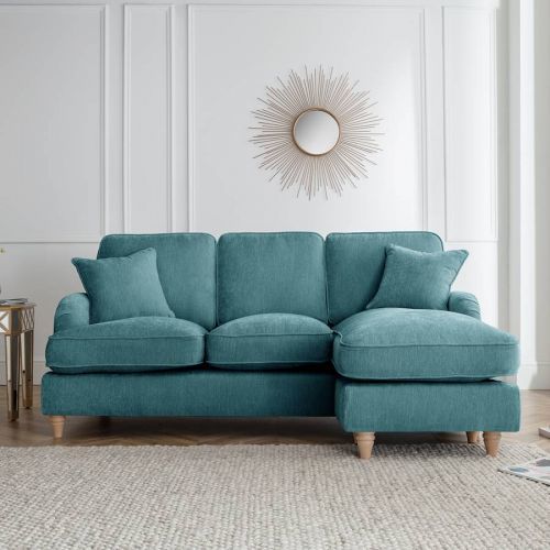 The Swift Right Hand Chaise Sofa Manhattan Emerald