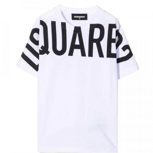 Dsquared2 - Kids White logo-print cotton T-shirt, 4Y / WHITE