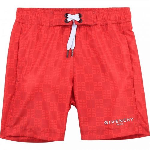 Givenchy Kids Logo Swimshorts Red, RED / 6 YEARS