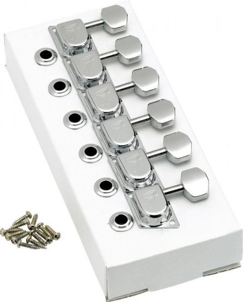 Fender 70s ''F'' Style Stratocaster/Telecaster Tuning Machines Chrome 6 Pack