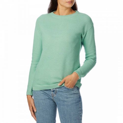 Green Cotton Knitted Jumper