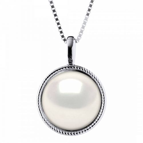 White Freshwater Pearl Pendant Necklace