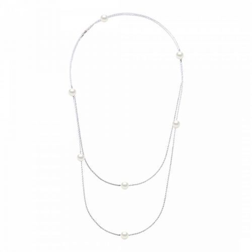 White Freshwater Pearl Prestige Layered Necklace