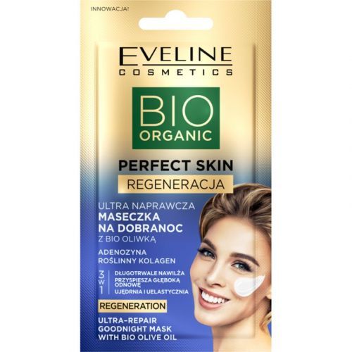 Eveline Cosmetics Perfect Skin Bio Olive Oil Revitalising Night Mask With Olive Oil 8 ml