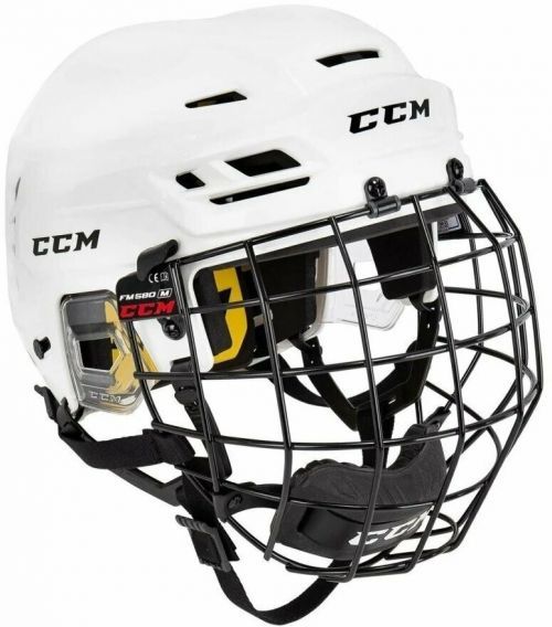 CCM Hockey Helmet Tacks 210 Combo SR White M