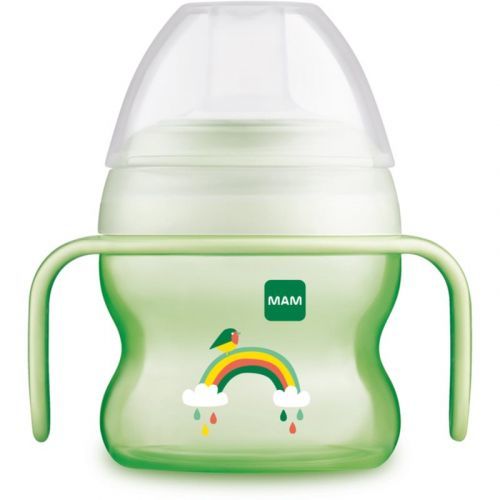 MAM Starter Cup training cup with handles 4m+ Green 150 ml