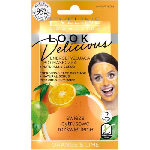 Eveline Cosmetics Look Delicious Orange & Lime Hydrating and Brightening Mask with Exfoliating Effect 10 ml