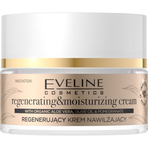 Eveline Cosmetics Organic Gold Regenerating and Moisturizing Cream With Aloe Vera 50 ml