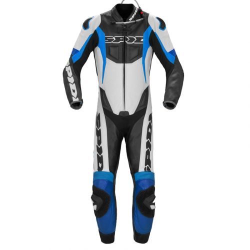 SPIDI SPORT WARRIOR PERFORATED PRO WHITE BLUE ONE PIECE RACING SUIT 48