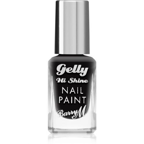 Barry M Gelly Hi Shine Nail Polish Shade Black forest 10 ml