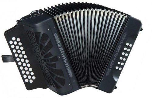 Hohner El Rey del Vallenato ADG Black Black Button accordion