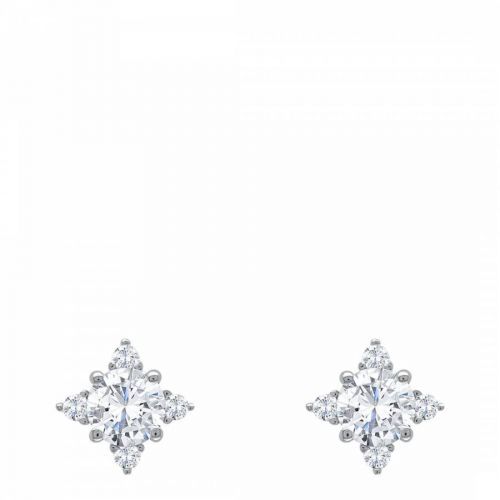 Silver Star Stud Earrings