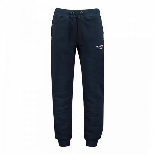 Navy Cotton Blend Joggers