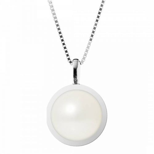 White Gold Bead Tahiti Pearl Pendant