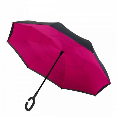 Black / Pink Reversible Umbrella