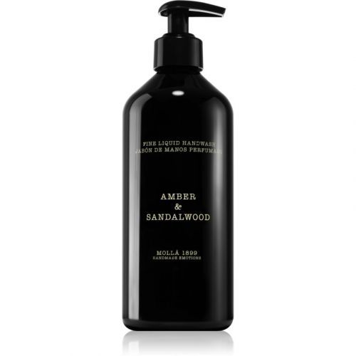 Cereria Mollá Amber & Sandalwood perfumed liquid soap 500 ml
