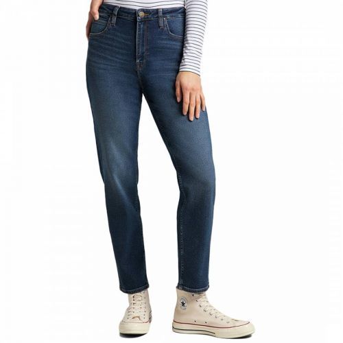 Dark Blue Carol Straight Stretch Jeans