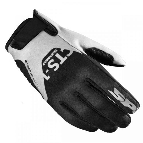 Spidi CTS-1 Black White Motorcycle Gloves S