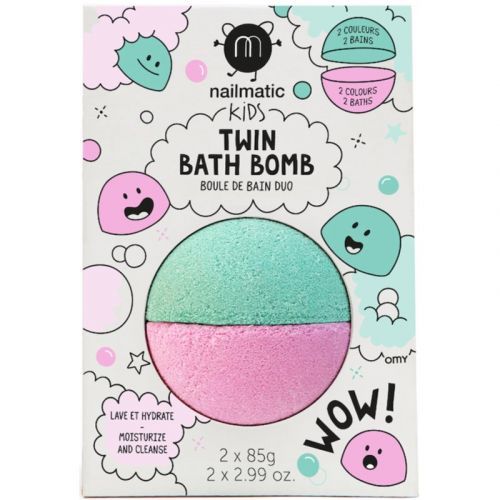 Nailmatic  Kids Bath Bomb Pink + Lagoon 2x85 g