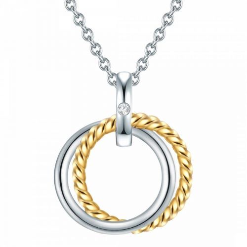 Silver/Gold Diamond Necklace