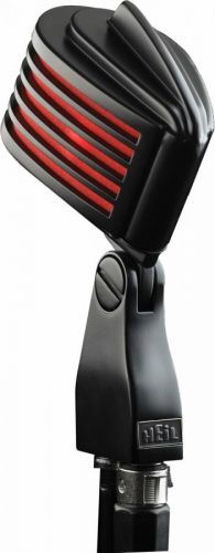 Heil Sound The Fin Black Body Red LED Retro Microphone