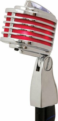 Heil Sound The Fin Chrome Body Red LED Retro Microphone